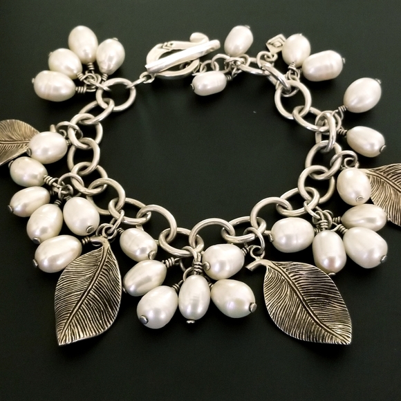 Silpada Sterling Silver & Pearl Cha Cha Bracelet - Picture 2 of 11